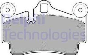 Delphi LP1998-18B1 - Brake Pad Set, disc brake autospares.lv