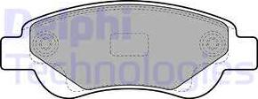 Delphi LP1949 - Brake Pad Set, disc brake autospares.lv