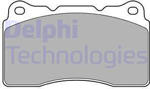 Delphi LP1944 - Brake Pad Set, disc brake autospares.lv