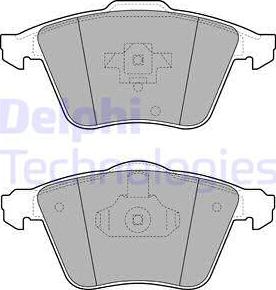 Delphi LP1943 - Brake Pad Set, disc brake autospares.lv