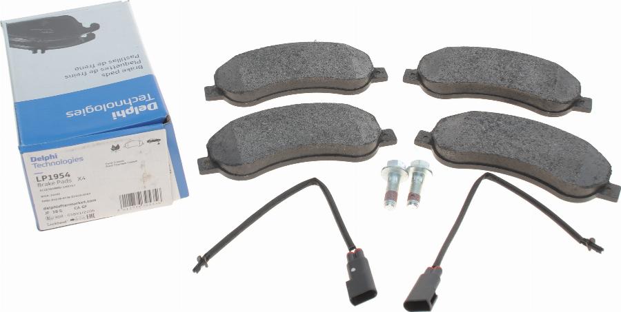 Delphi LP1954 - Brake Pad Set, disc brake autospares.lv