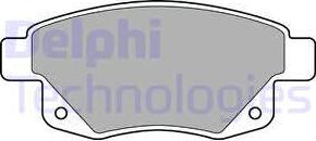 Delphi LP1955 - Brake Pad Set, disc brake autospares.lv