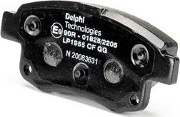 Delphi LP1955 - Brake Pad Set, disc brake autospares.lv