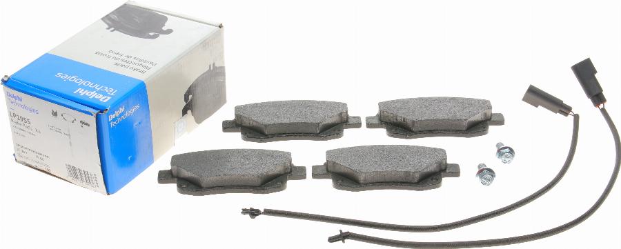 Delphi LP1955 - Brake Pad Set, disc brake autospares.lv