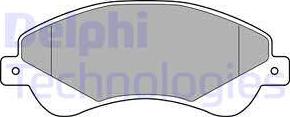 Delphi LP1953 - Brake Pad Set, disc brake autospares.lv