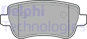 Delphi LP1964 - Brake Pad Set, disc brake autospares.lv