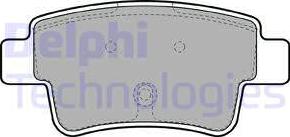 Delphi LP1965 - Brake Pad Set, disc brake autospares.lv