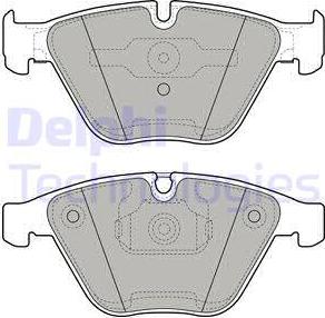 Delphi LP1961 - Brake Pad Set, disc brake autospares.lv