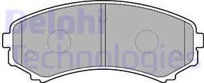 Delphi LP1909 - Brake Pad Set, disc brake autospares.lv