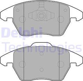 Delphi LP1904 - Brake Pad Set, disc brake autospares.lv