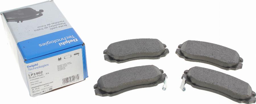 Delphi LP1902 - Brake Pad Set, disc brake autospares.lv