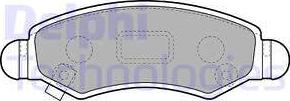 Delphi LP1919 - Brake Pad Set, disc brake autospares.lv