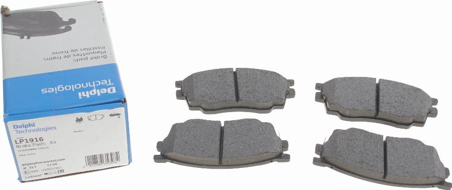 Delphi LP1916 - Brake Pad Set, disc brake autospares.lv