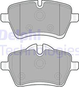 Delphi LP1985 - Brake Pad Set, disc brake autospares.lv