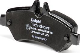 Delphi LP1983 - Brake Pad Set, disc brake autospares.lv