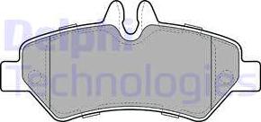 Delphi LP1983 - Brake Pad Set, disc brake autospares.lv