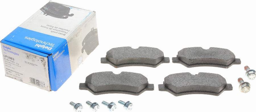 Delphi LP1983 - Brake Pad Set, disc brake autospares.lv