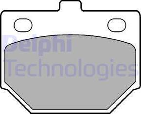 Delphi LP198 - Brake Pad Set, disc brake autospares.lv