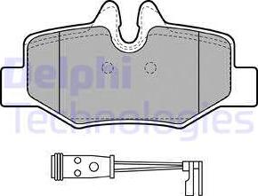 Delphi LP1939 - Brake Pad Set, disc brake autospares.lv