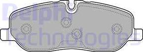 Delphi LP1935 - Brake Pad Set, disc brake autospares.lv