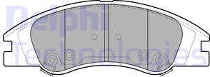 Delphi LP1932-18B1 - Brake Pad Set, disc brake autospares.lv