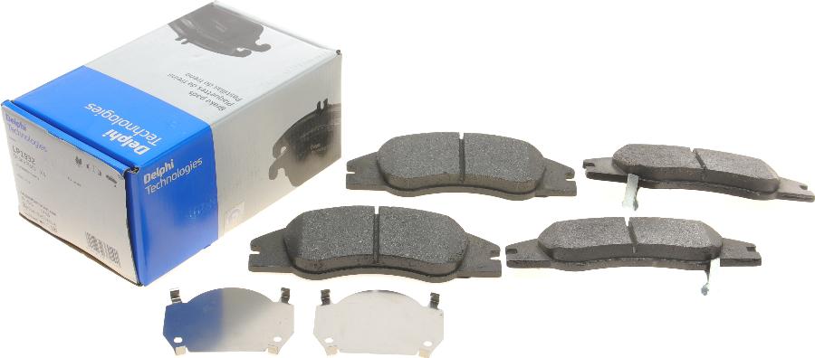 Delphi LP1932 - Brake Pad Set, disc brake autospares.lv