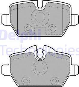 Delphi LP1924 - Brake Pad Set, disc brake autospares.lv