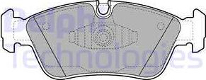 Delphi LP1925 - Brake Pad Set, disc brake autospares.lv