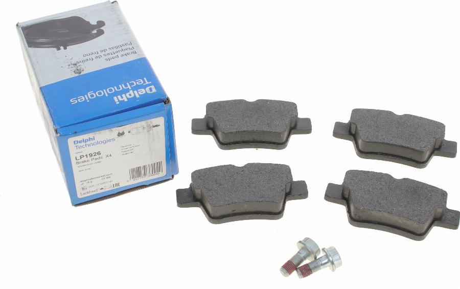 Delphi LP1926 - Brake Pad Set, disc brake autospares.lv