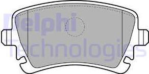 Delphi LP1920 - Brake Pad Set, disc brake autospares.lv