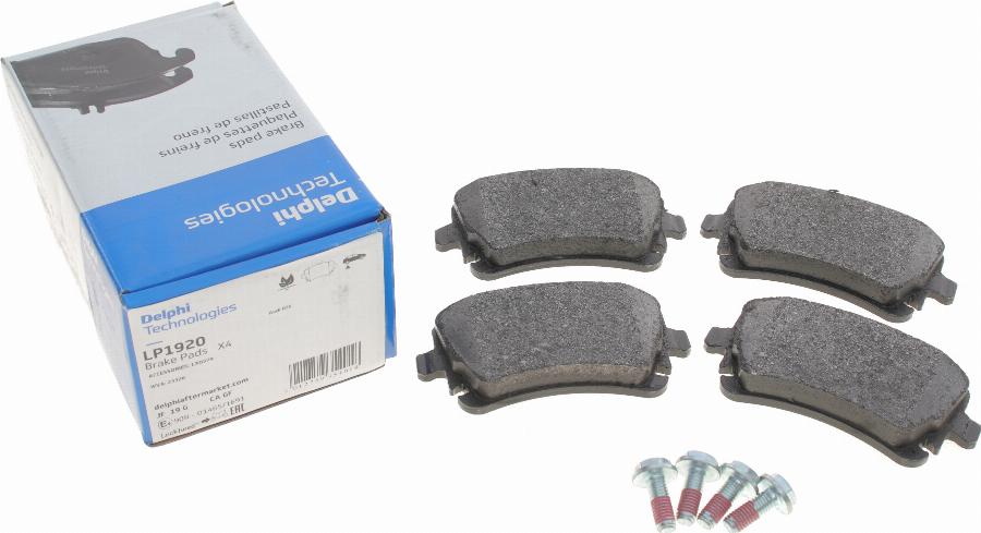 Delphi LP1920 - Brake Pad Set, disc brake autospares.lv