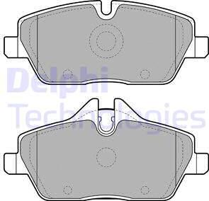 Delphi LP1923 - Brake Pad Set, disc brake autospares.lv