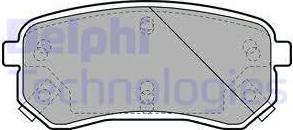 Delphi LP1976 - Brake Pad Set, disc brake autospares.lv