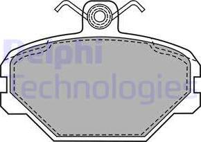 Delphi LP1444 - Brake Pad Set, disc brake autospares.lv