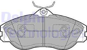 Delphi LP1445 - Brake Pad Set, disc brake autospares.lv