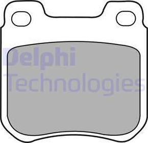 Delphi LP1441 - Brake Pad Set, disc brake autospares.lv