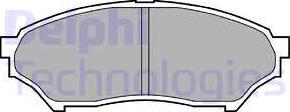 Delphi LP1448 - Brake Pad Set, disc brake autospares.lv