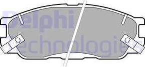 Delphi LP1459 - Brake Pad Set, disc brake autospares.lv