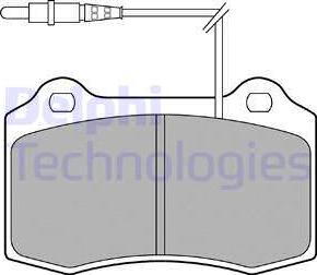 Delphi LP1457 - Brake Pad Set, disc brake autospares.lv
