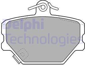 Delphi LP1465 - Brake Pad Set, disc brake autospares.lv