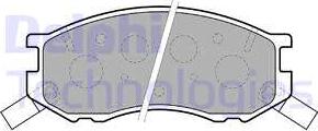 Delphi LP1461 - Brake Pad Set, disc brake autospares.lv