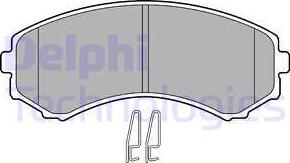 Delphi LP1462 - Brake Pad Set, disc brake autospares.lv