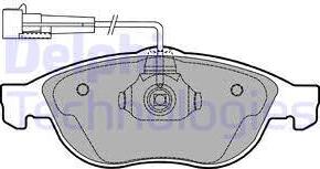 Delphi LP1404 - Brake Pad Set, disc brake autospares.lv