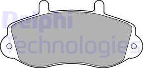 Delphi LP1406 - Brake Pad Set, disc brake autospares.lv