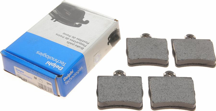 Delphi LP1403 - Brake Pad Set, disc brake autospares.lv