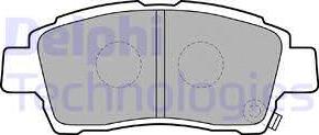 Delphi LP1414 - Brake Pad Set, disc brake autospares.lv