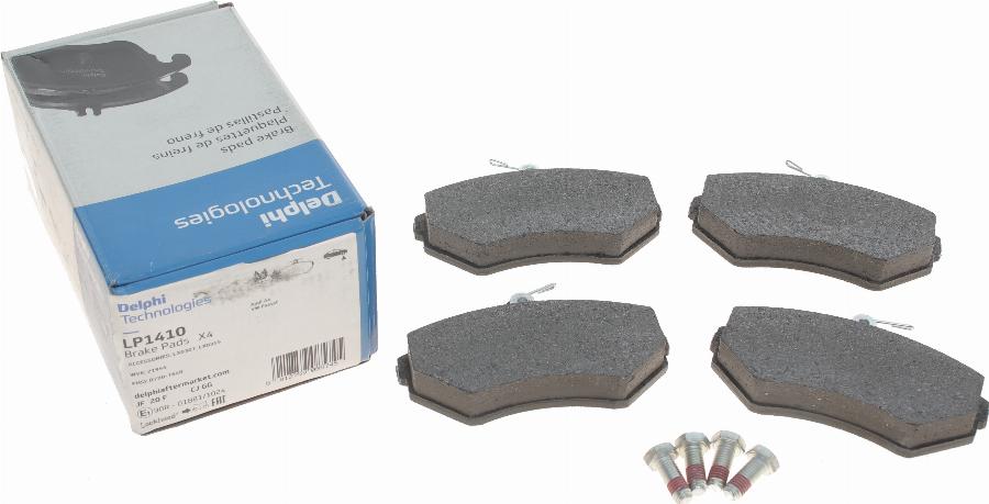 Delphi LP1410 - Brake Pad Set, disc brake autospares.lv