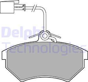 Delphi LP1412 - Brake Pad Set, disc brake autospares.lv