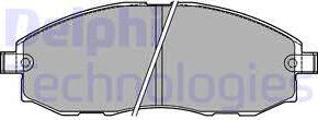 Delphi LP1434 - Brake Pad Set, disc brake autospares.lv