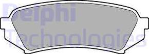 Delphi LP1438 - Brake Pad Set, disc brake autospares.lv